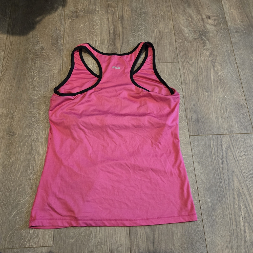 Pink Racerback Tank Top Fila Womens - Picture 3 of 4